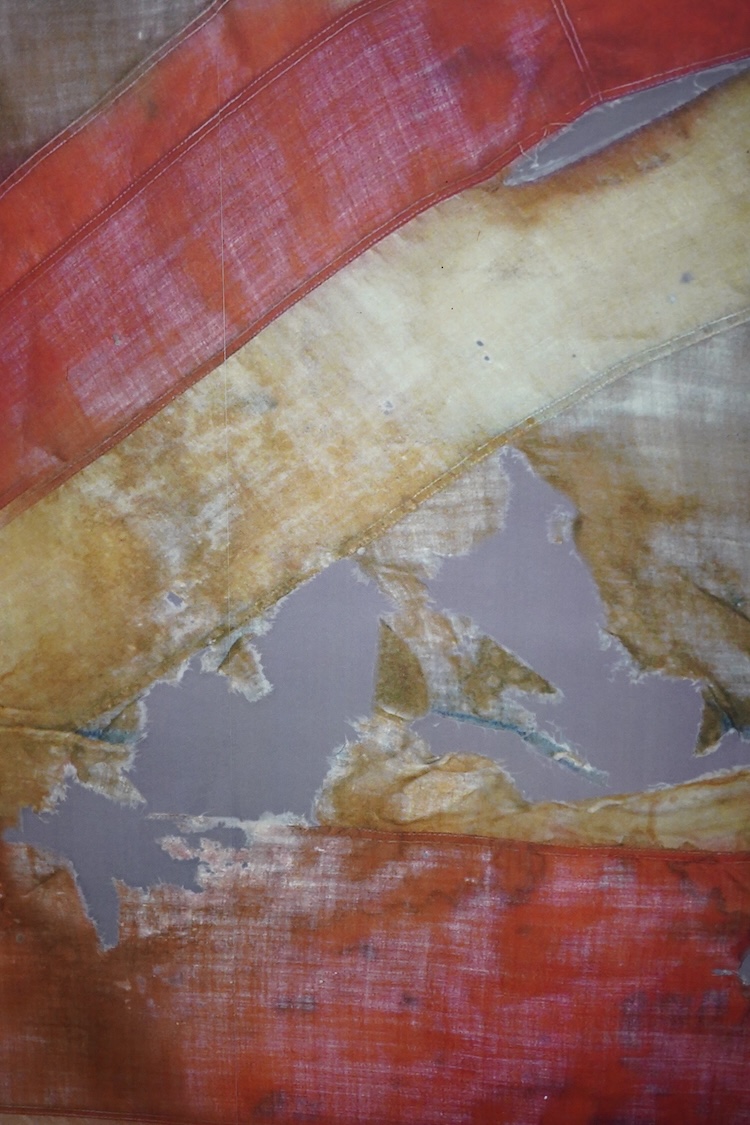 Vivienne Westwood, print on panel, Replica of HMS Victory Union flag, 150 x 270cm. Condition - good